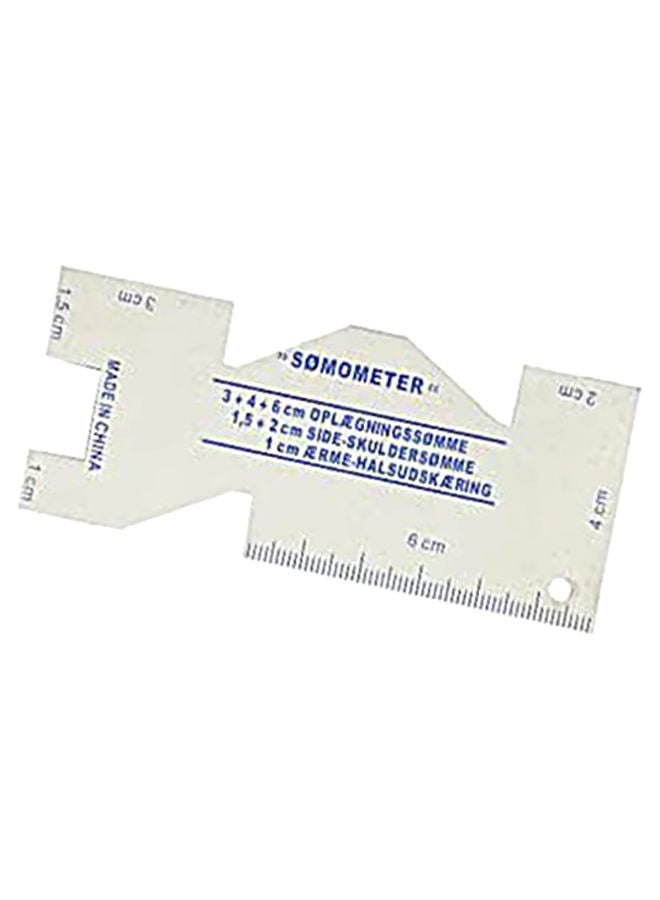 NIBEMINENT Multi-Function Metal Sewing Gauge Silver  - Image 1
