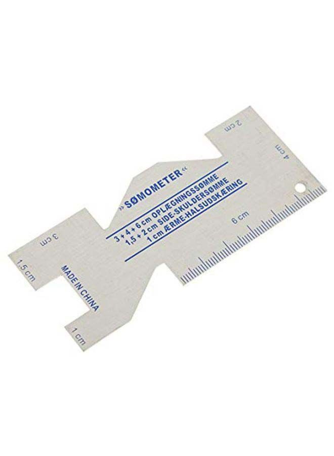 NIBEMINENT Multi-Function Metal Sewing Gauge Silver  - Image 2