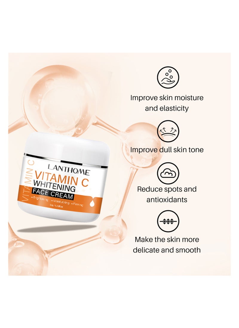 Lanthome Whitening Cream moisturizing fair skin black to whitening cream 50g  - Image 1
