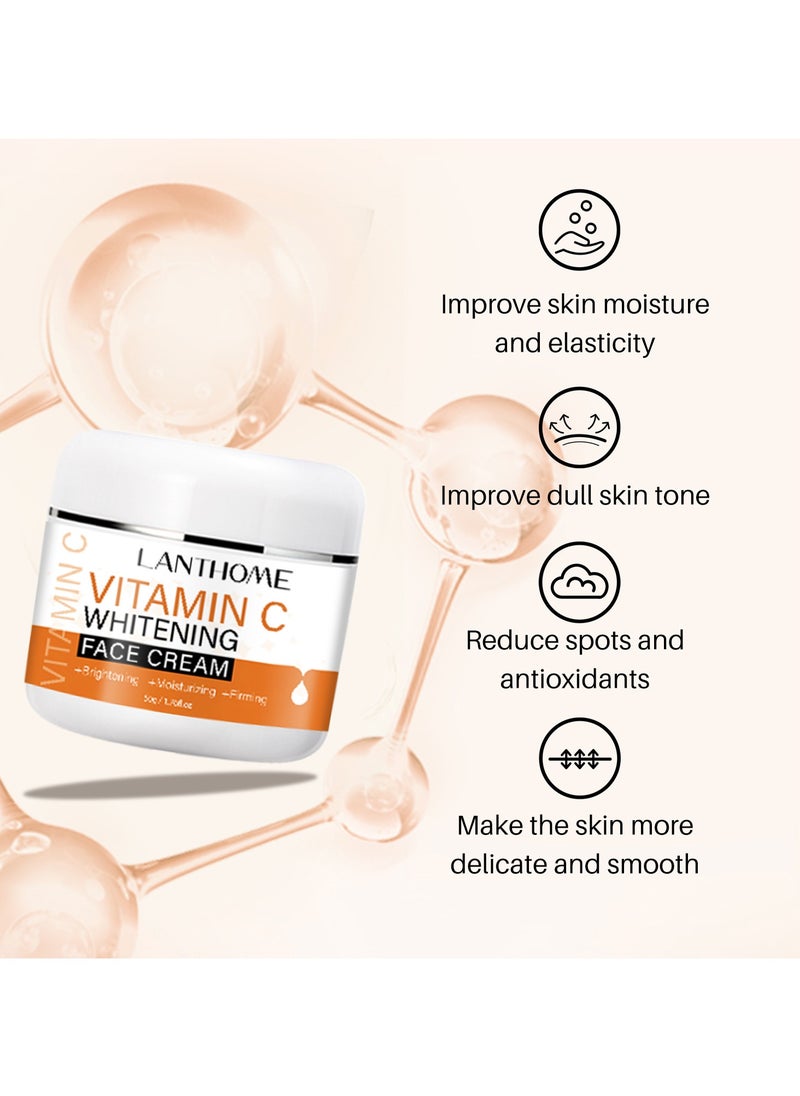 Lanthome Whitening Cream moisturizing fair skin black to whitening cream 50g  - Image 2