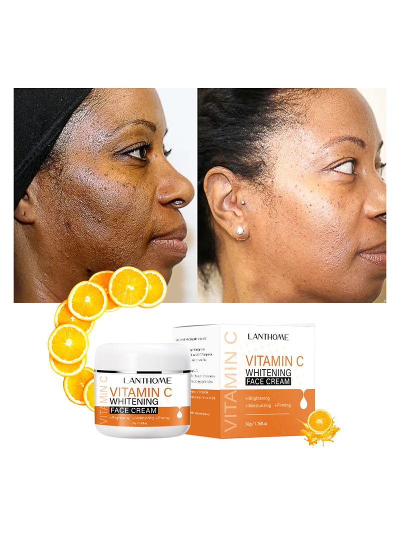 Lanthome Whitening Cream moisturizing fair skin black to whitening cream 50g  - Image 3