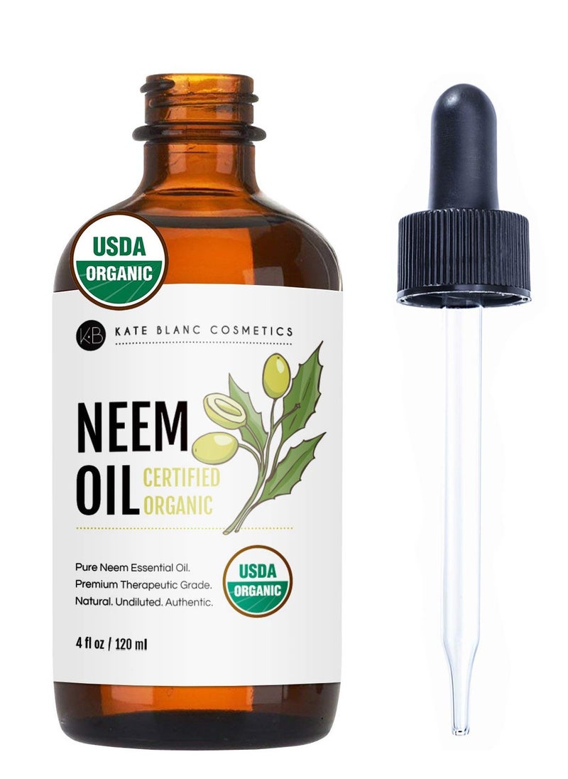 Kate Blanc Cosmetics - Kate Blanc Cosmetics neem oil for skin hair growth plants 4oz natural & USDA 100% pure concentrate mixed with water to create spray - Image 1