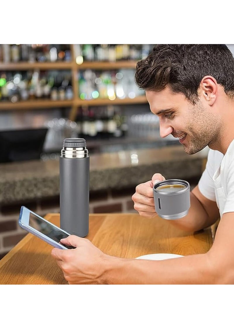 Vacuum Flask Set - Insulated Water Bottle w/ 3 Cups Gift Set - Multicolor - Image 3