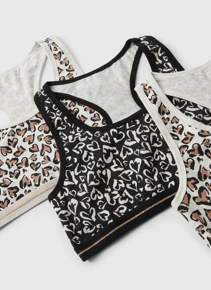 ماتلان عبوات من  قطع قمصان قصيرة رياضية بألوان متعددة برسومات حيوانات للبنات