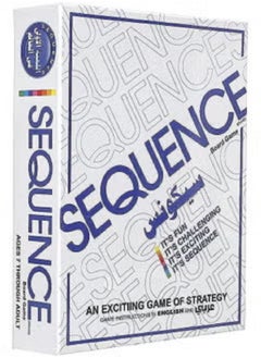 Sequence Game - Strategy Board Game with Playing Cards and Plastic Coins - A fun game for the development of thinking and concentration for children and adults