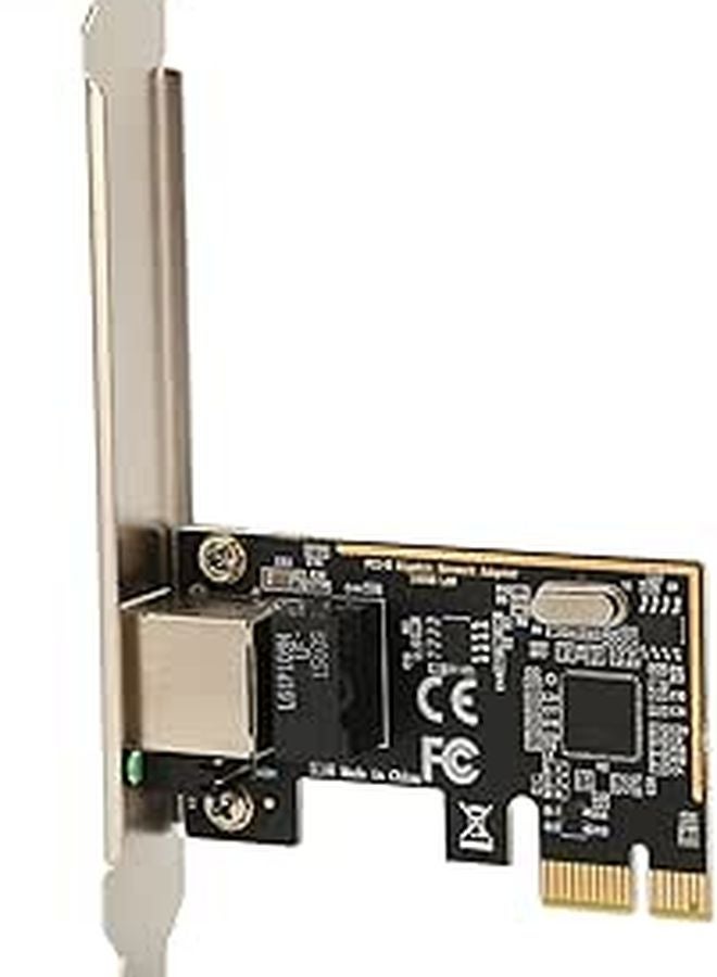 بطاقة شبكة جيجابت إيثرنت PCIe 10 100 1000 ميغابت في الثانية محول LAN RJ45 متوافق مع Windows و OS X - Image 1