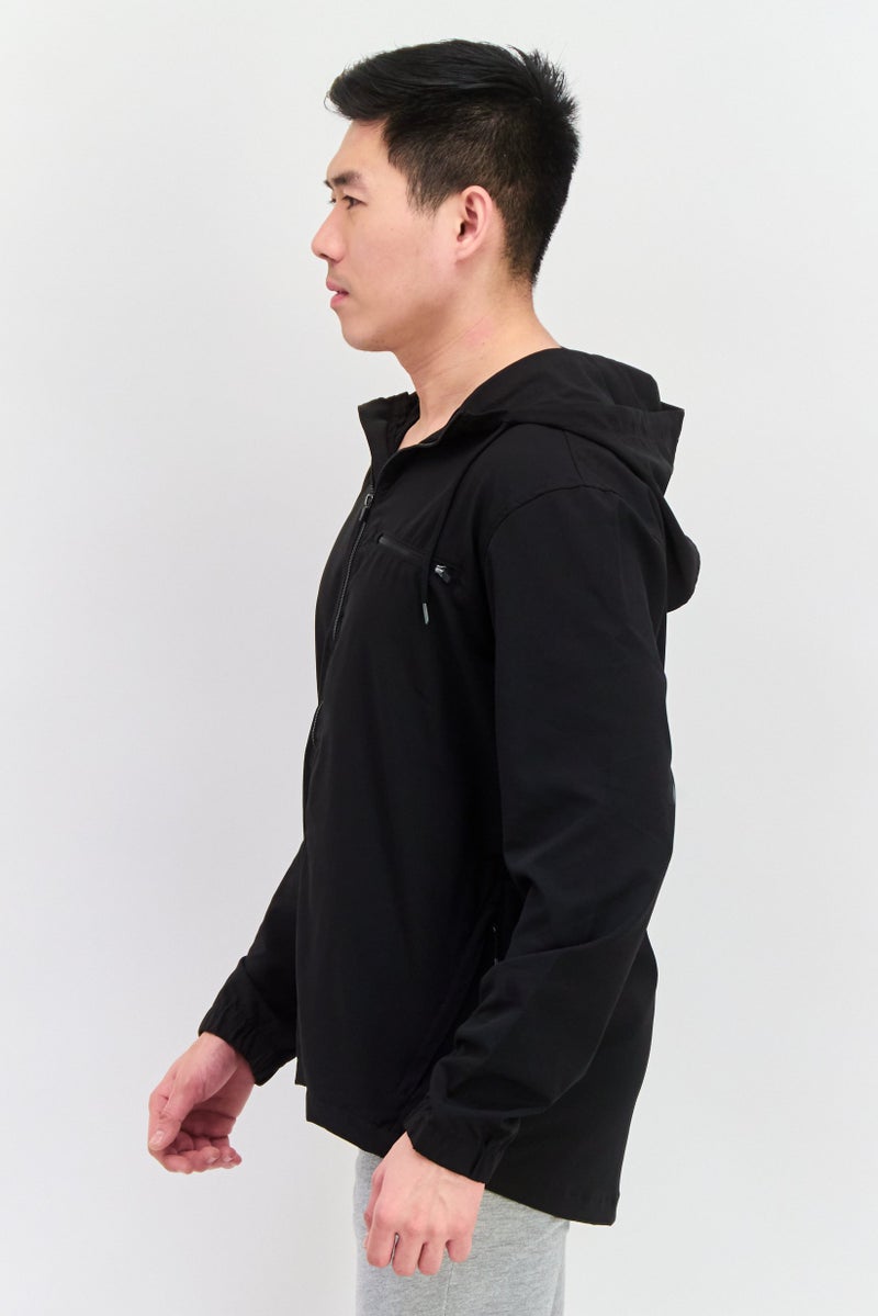 Legend Men Comfort Fit Long Sleeves Training Jacket, Black  - Image 3