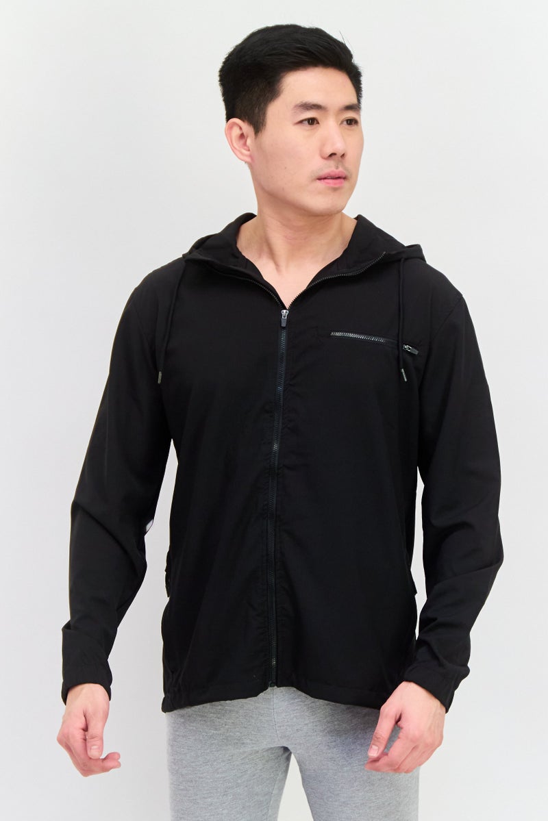 Legend Men Comfort Fit Long Sleeves Training Jacket, Black  - Image 1
