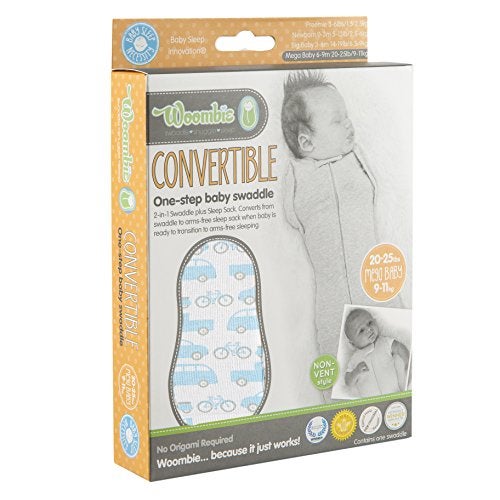 Woombie Convertible Nursery Swaddling Blanket - Swaddle Converts to Wearable Blanket for Babies Up to 3 Months - Vented (Beep Beep, 5-13 lbs) - Image 5