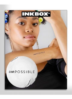 inkbox Inkbox Temporary Tattoos, Semi-Permanent Tattoo, One Premium Easy Long Lasting, Water-Resistant Temp Tattoo with For Now Ink - Lasts 1-2 Weeks, Script Tattoo, 3 x 3 in, Maxime 
