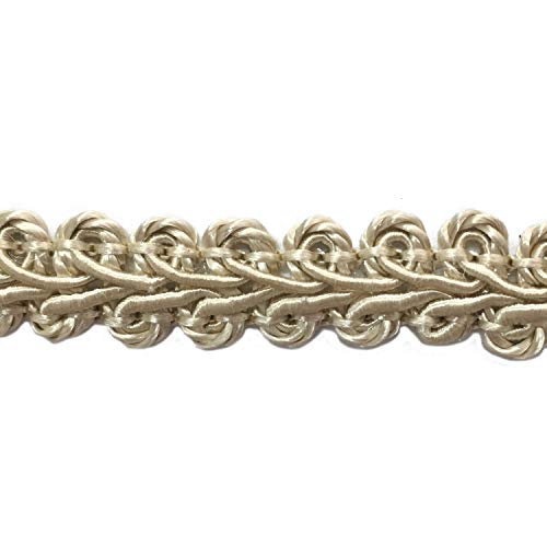 BEL AVENIR Braid Trim 12 inch 136 Yards French Gimp Basic Sewing Polyester DIY Crafts Costume Home Decorative Beige - Image 1