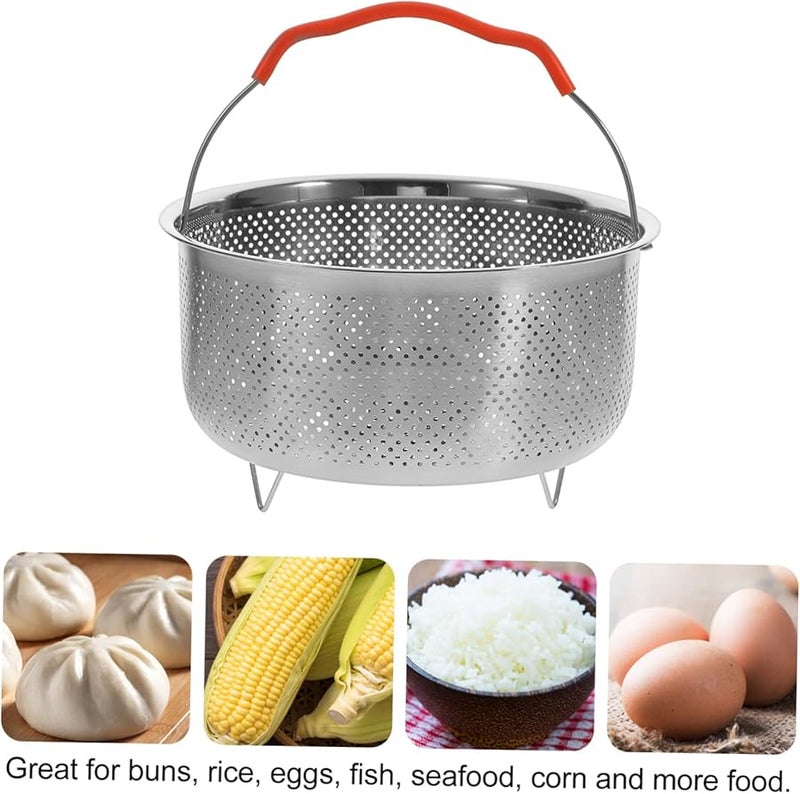 وعاء إدراج طنجرة الأرز من الفولاذ المقاوم للصدأ لسلة الطهي - Image 4