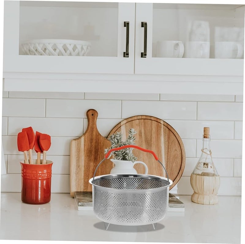 وعاء إدراج طنجرة الأرز من الفولاذ المقاوم للصدأ لسلة الطهي - Image 5