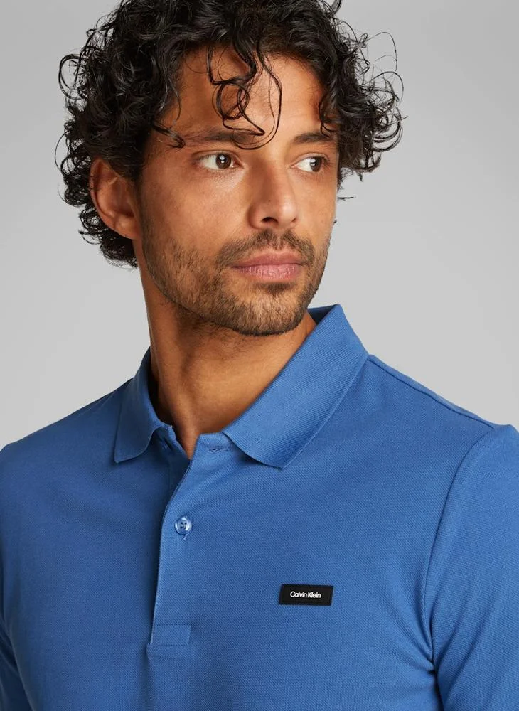 كالفن كلاين Slim Stretch Pique Polo