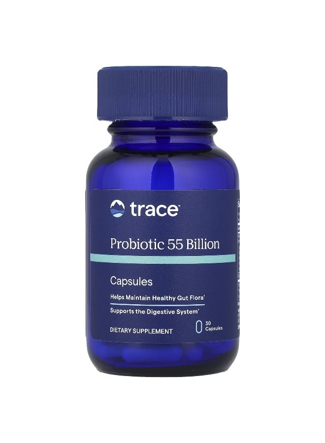 Trace, Probiotic, 55 Billion, 30 Capsules (Packaging may vary) - Image 1