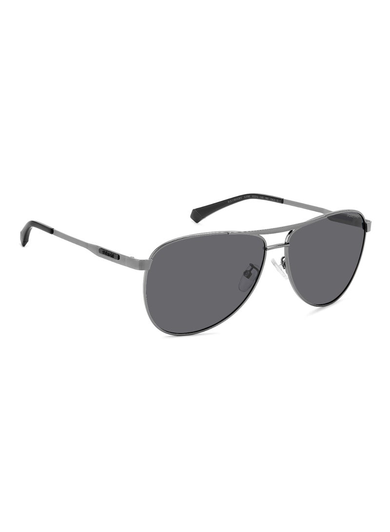 Polaroid Men's Polarized Pilot Shape Stainless Steel Sunglasses Pld 2160/G/S/X Grey 50 - Lens Size: 50.4 Mm - Dk Ruthen - Image 2