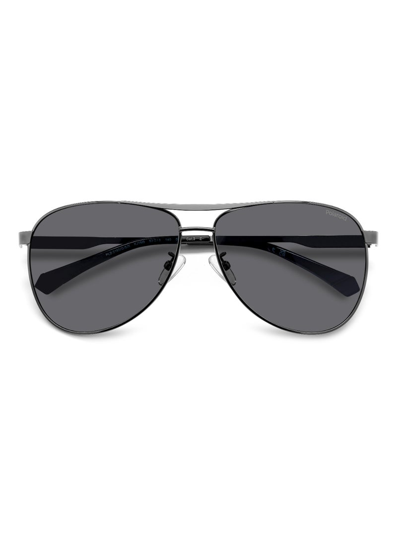 Polaroid Men's Polarized Pilot Shape Stainless Steel Sunglasses Pld 2160/G/S/X Grey 50 - Lens Size: 50.4 Mm - Dk Ruthen - Image 4