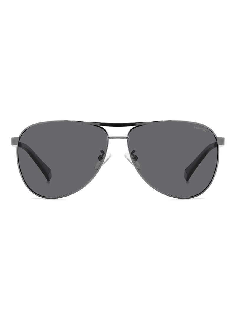 Polaroid Men's Polarized Pilot Shape Stainless Steel Sunglasses Pld 2160/G/S/X Grey 50 - Lens Size: 50.4 Mm - Dk Ruthen - Image 3