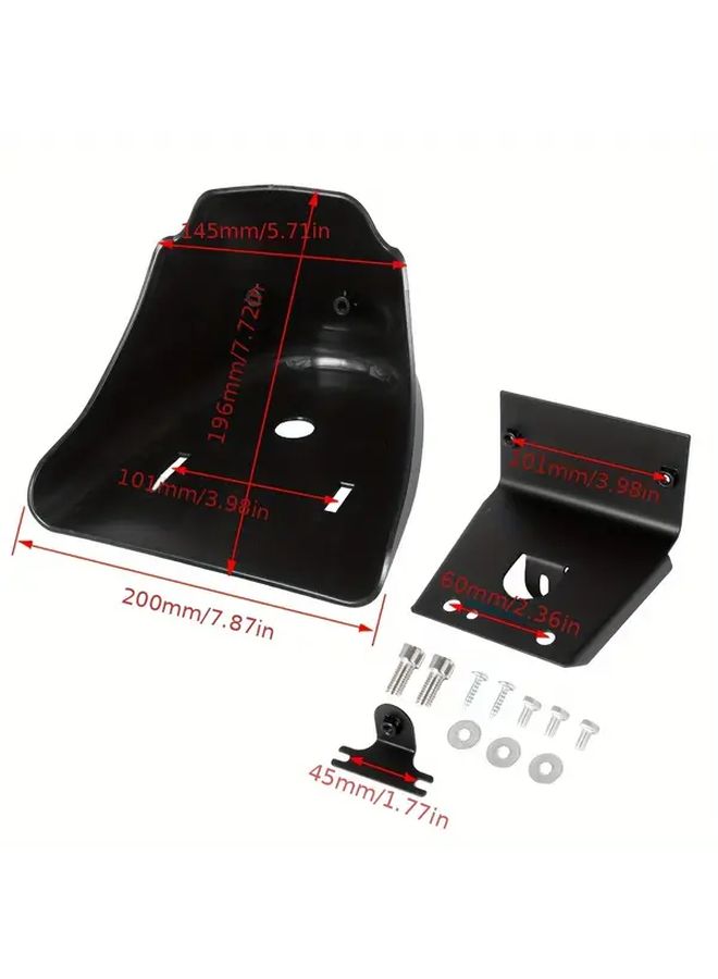 Bright Black Front Lower Fairing Mudguard Air Deflector Chin Cowl For Harley XL Sportster 883 1200 - Image 2
