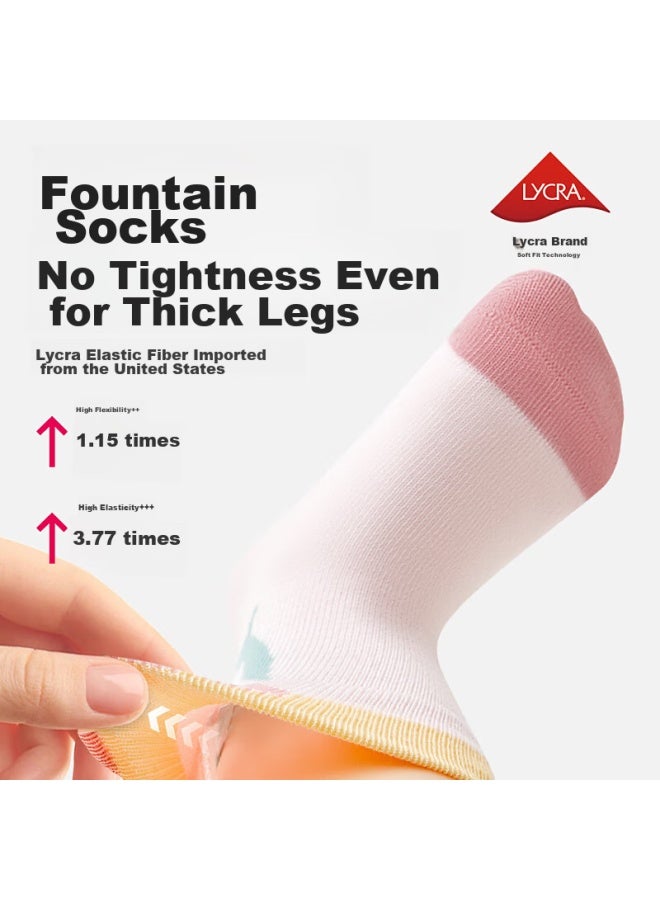 Beibi Children's Socks, Girls' Spring And Autumn Pure Cotton Thigh-high Socks, Cute Baby Mid-calf Socks For Autumn And Winter, 0-12 Months - Image 5