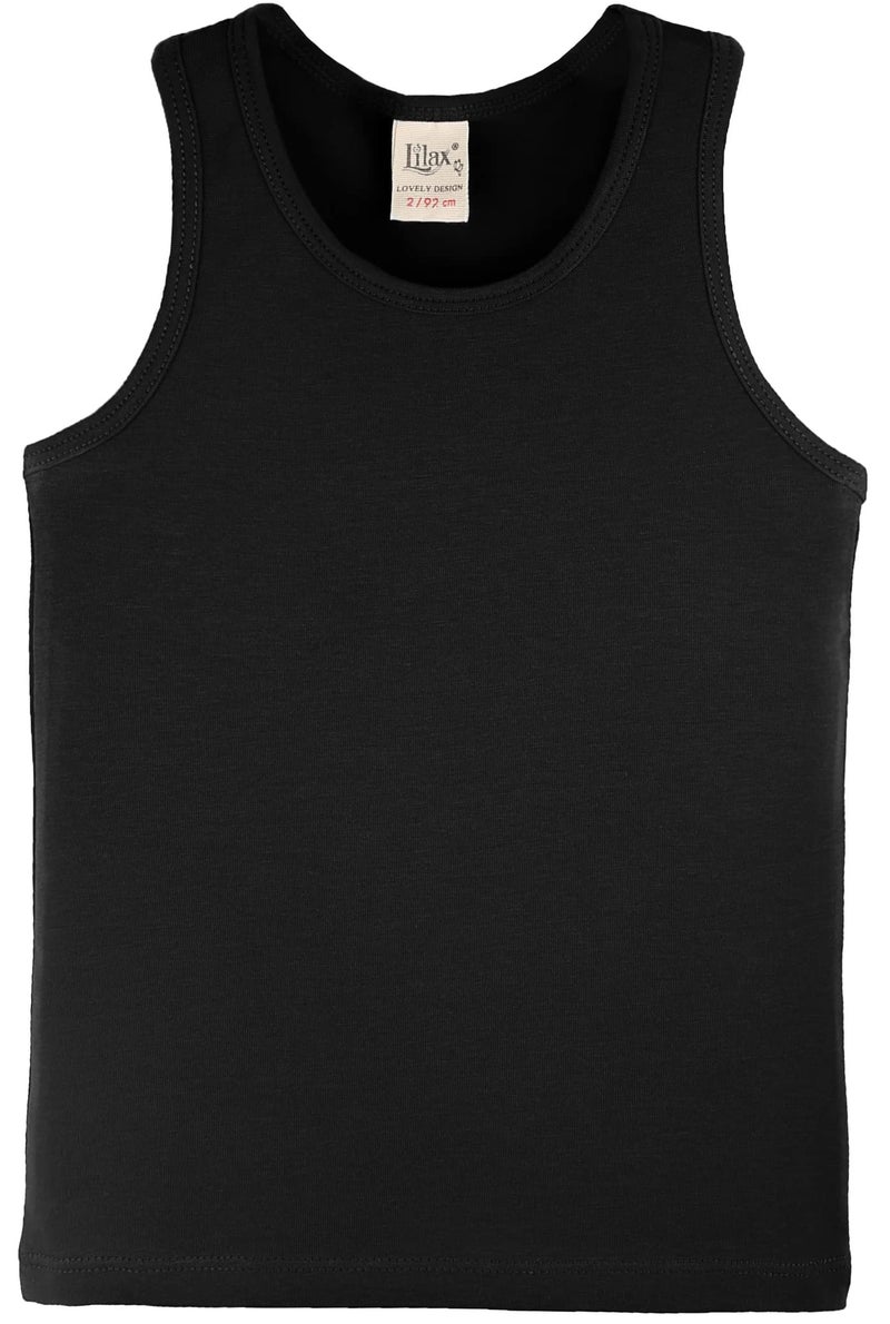 Lilax Girls' Racerback Tank Top 6 Black - Image 2