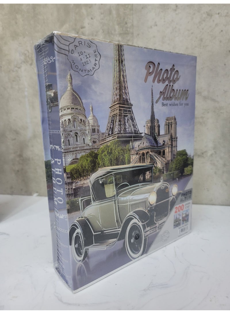 Decorhills Photo Album – Luxury Boxed Nostalgic Vehicle Design, Premium Photo Organizer for Family, Weddings, Travel, and Special Memories, Elegant Linen Cover, Durable Binding, Keepsakes Storage - Image 4