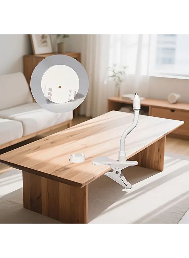 حامل الكاميرا الأبيض بدون حفر لمراقبة الأطفال ومراقبة مكتب المنزل - Image 1