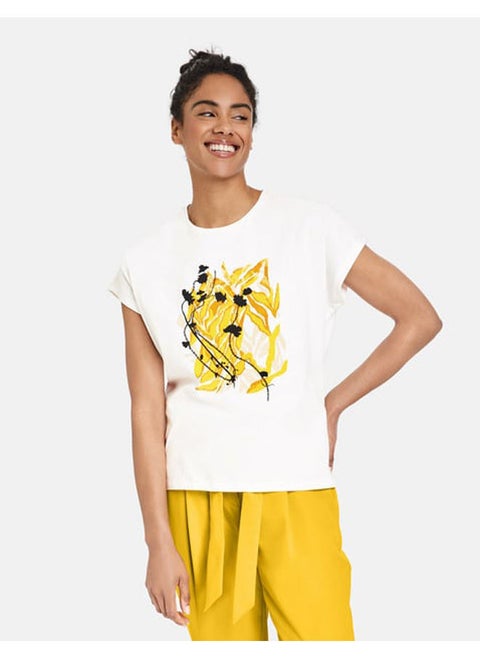 T-shirt with a front print