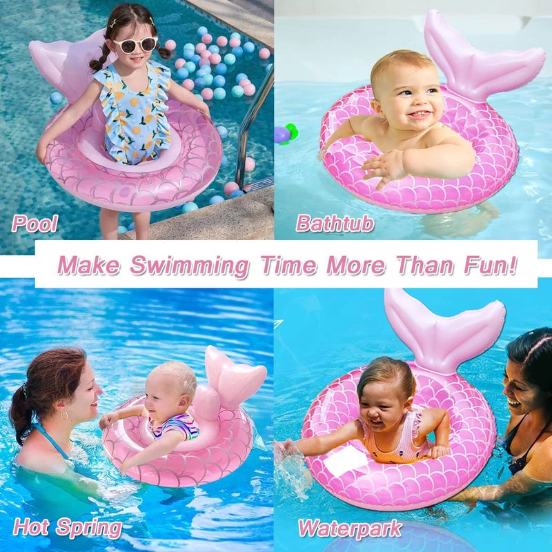 Plexaris طوق السباحة للأطفال، عوامات لحمام السباحة للأطفال من 0-5 سنوات، عوامة للأطفال مع مقعد أمان، عوامة حمام السباحة للأطفال، طوق السباحة للأطفال، عوامة السباحة للأطفال، ألعاب حمام السباحة للأطفال، طوف السباحة، - Image 5