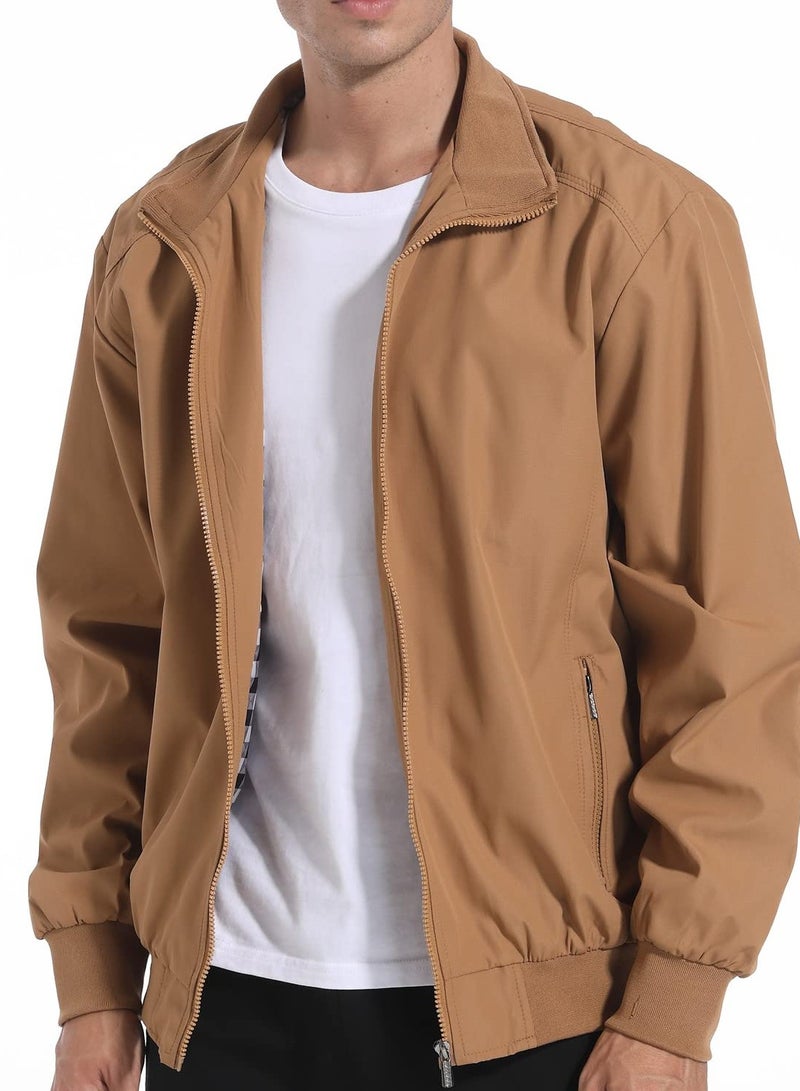 Men's Casualshell spring Autumn Business Style Slim  Jacket Zip Up Outdoor Recreation Coat  - Image 3