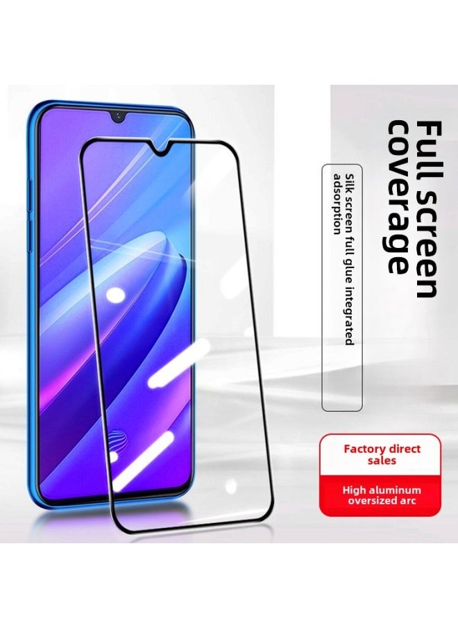 ماركة غير محددة لـ oppo خفف من الفيلم كامل الشاشة A96 فيلم الهاتف المحمول A93 عالي الألومنيوم A11x كبير قوس زجاجي شاشة واقية بالجملة - اللون: أسود [قوس ألومنيوم عالي]] - الأبعاد: لـ oppo A56 5G  - Image 1