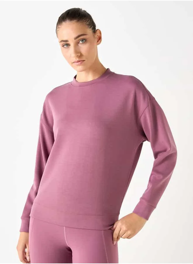 ADOT by Splash Crew Neck Sweatshirt with Long Sleeves
