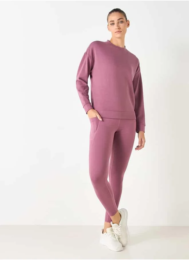 ADOT by Splash Crew Neck Sweatshirt with Long Sleeves