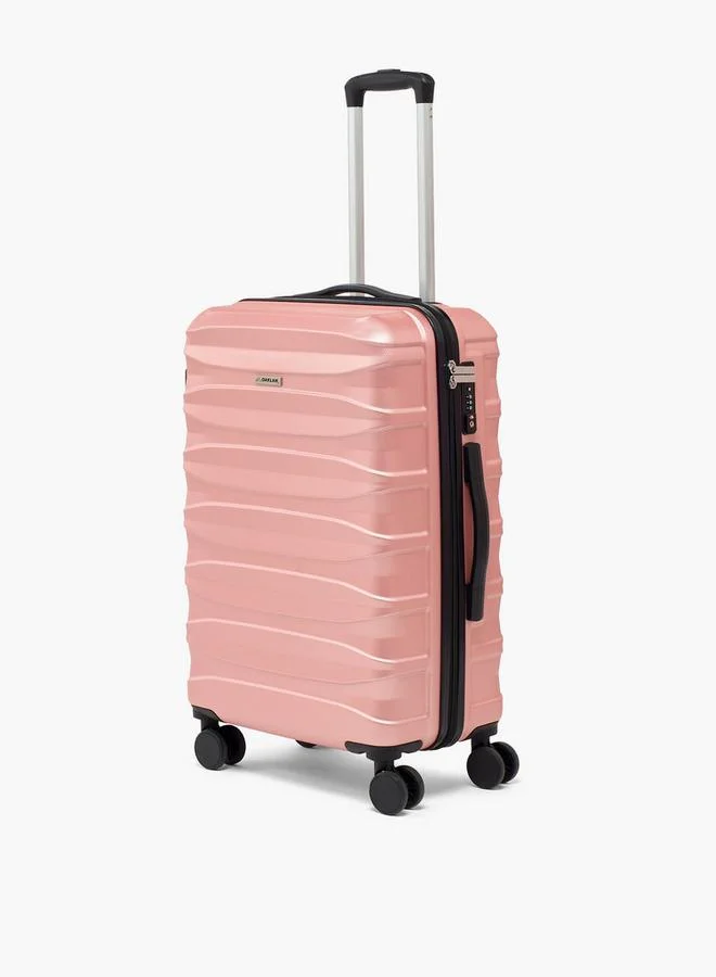 شو اكسبرس Textured Hardcase Luggage Trolley With Retractable Handle - Cabin