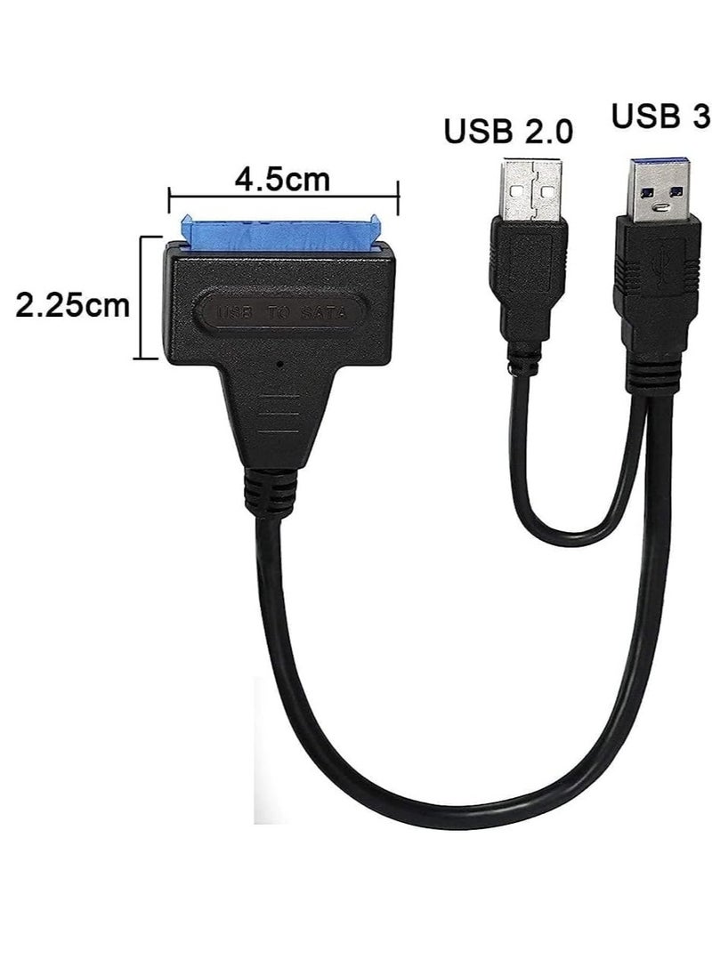 Zero USB 3.0 To SATA Hard Disk Driver Adapter Cable Black  - Image 2