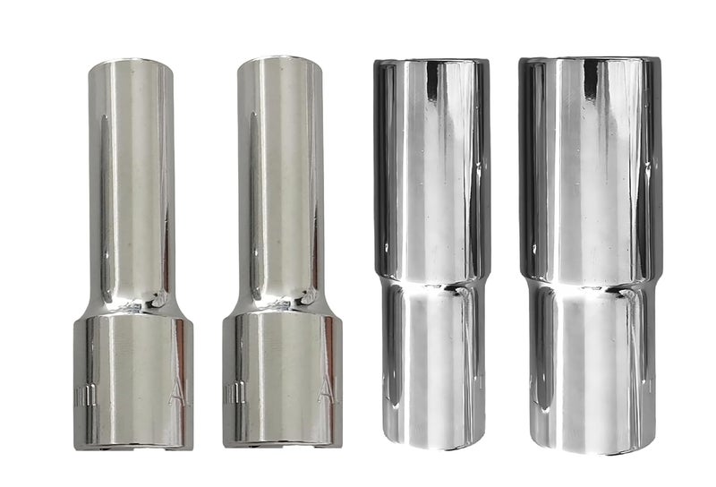 4 NEX 8mm + 13mm + 17mm + 21mm, 1/2" Drive Hex Long Chrome Vanadium Steel, Anti Rust, Heavy Duty Socket - Image 1