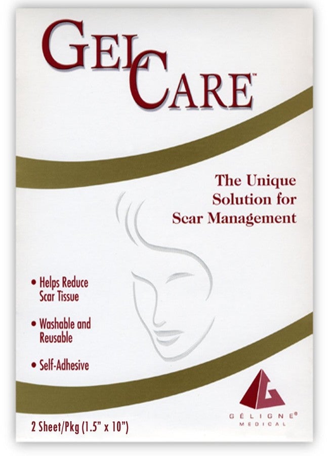 Silipos Gel-Care Advanced 762 Self-Adhesive Sheet – 1.5 x 10 in. Silicone Free, Hypoallergenic Scar Treatment Strip