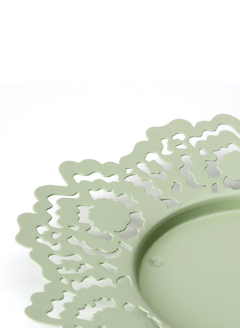 Candle Dish light Green 18cm