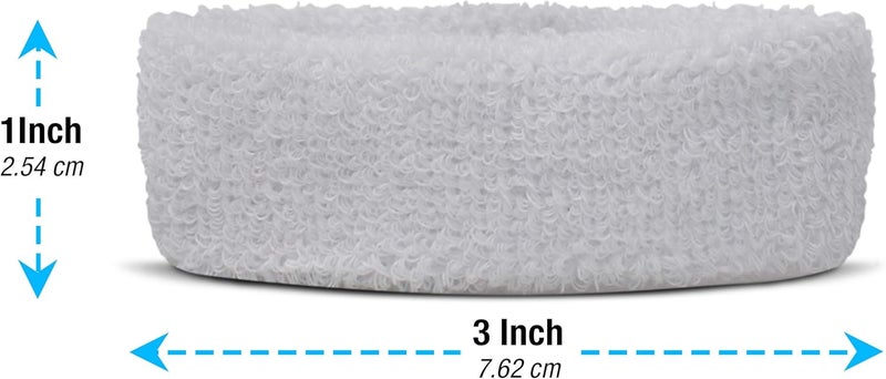Suddora 1" Bicep Band, Moisture-Wicking Football Arm Bands, Soft & Lightweight Sweatband Armband for Running, Soccer, Baseball, and Workout, Non-Slip Football Accessories, 4 Pack - Image 3