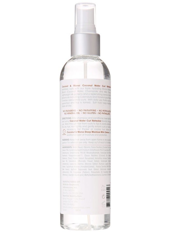 Design Essentials Natural Coconut & Monoi Coconut Water Curl Refresher with Sunflower, Marshmallow Root & Aloe, 8 Ounce - Image 2