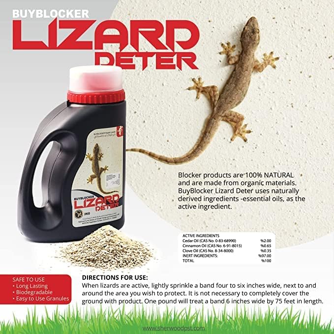 BuyBlocker Lizard Deter Repellent Granular Bait - 2Kg Organic Lizard Repellent - Image 3