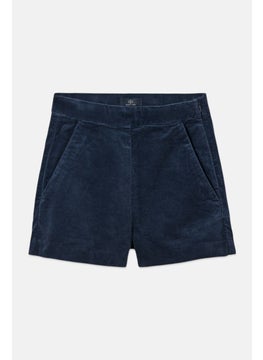 Tchibo Kids Girl Velvet Short, Navy  - Image 2