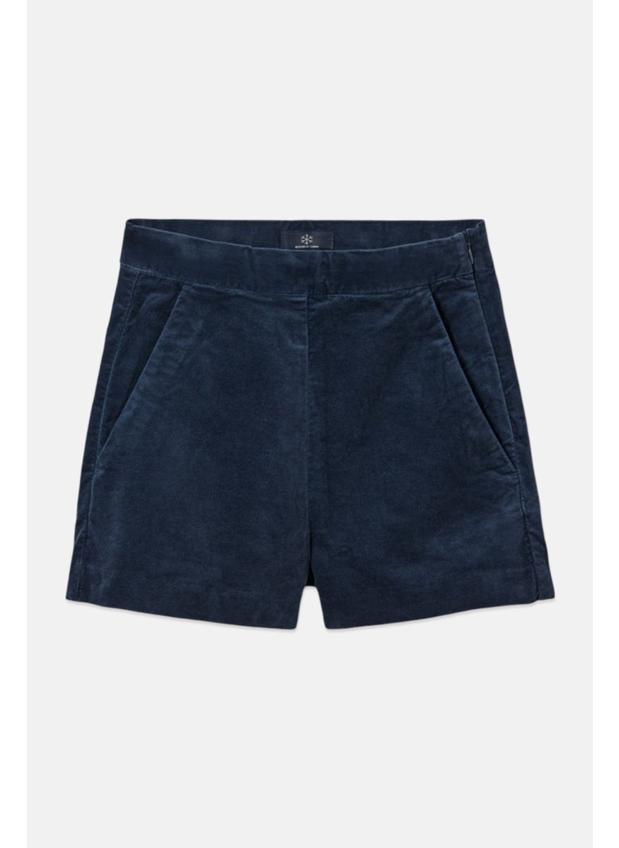 Tchibo - Kids Girl Velvet Short, Navy - Image 1