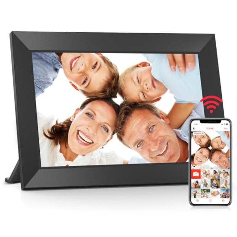 Frameo 10.1 Inch WiFi Digital Picture Frame, 1280x800 HD IPS Touch Screen Photo Frame Electronic, 32GB Memory, Auto-Rotate, Wall Mountable, Share Photos/Videos Instantly via Frameo App from Anywhere - Image 1