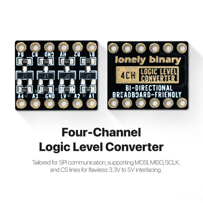 LONELY BINARY 27 Pcs Logic Level Converter Kit - Multi-Channel Bi-Directional 3.3V to 5V Shifter Modules 2/4/6 Channel Lead-Free Gold Edition Logic Level Shifter for Arduino Raspberry Pi ESP32 - Image 3