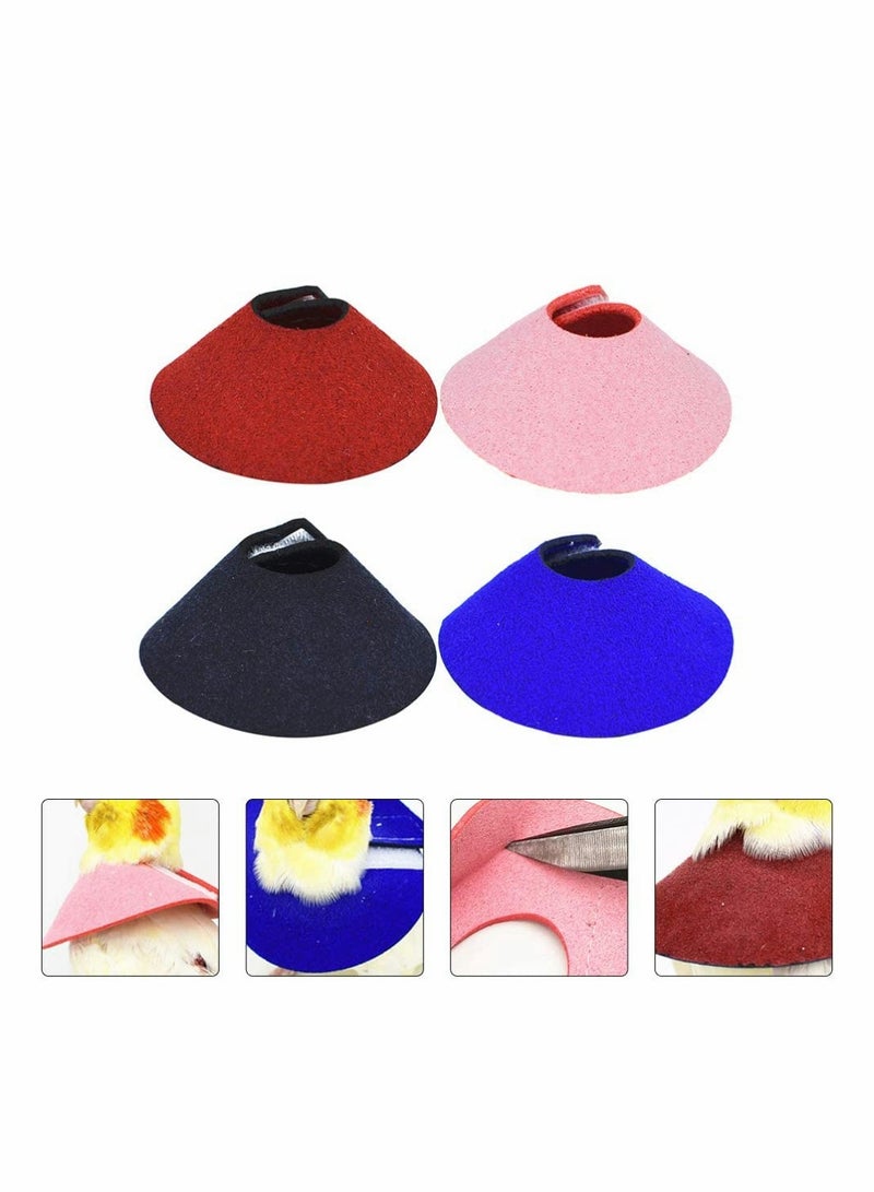 SYOSI 4 Pcs Pet Recovery Collars Small Birds Neck Ring Parrots Anti- Scratch Recovery Collar (Multicolour)  - Image 5