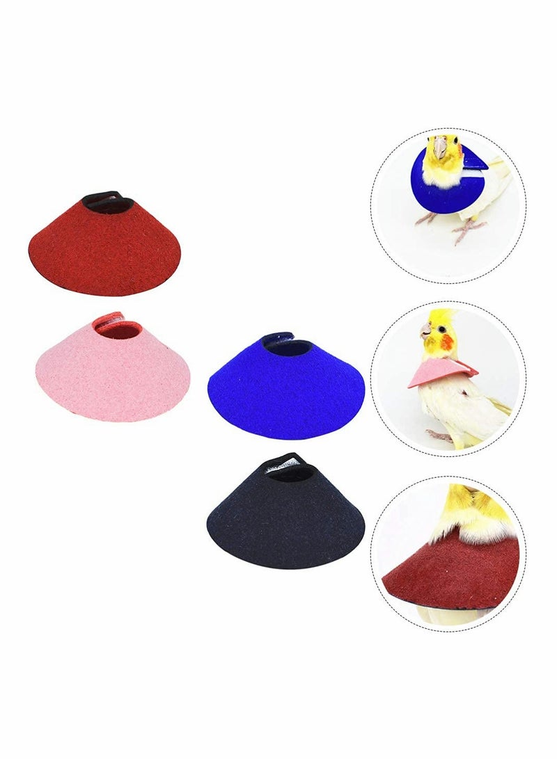SYOSI 4 Pcs Pet Recovery Collars Small Birds Neck Ring Parrots Anti- Scratch Recovery Collar (Multicolour)  - Image 3