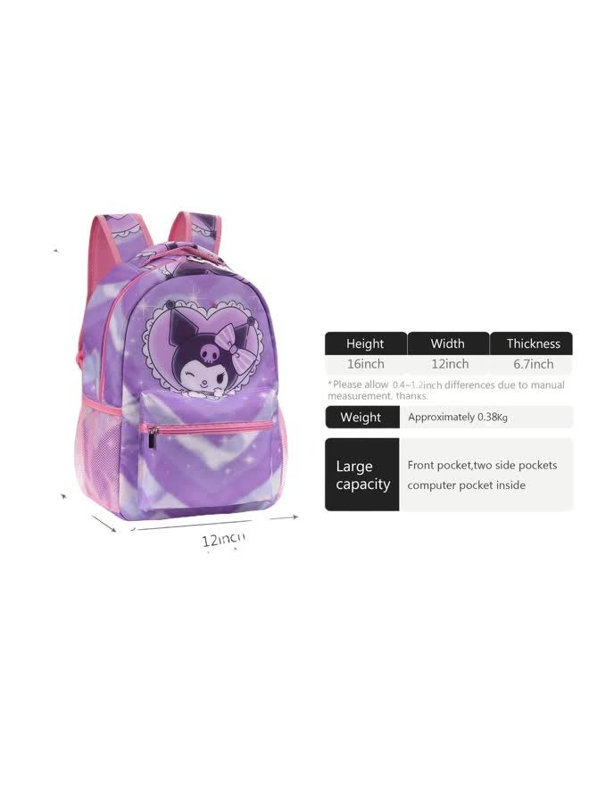 عام حقيبة ظهر من ثلاث قطع للرسوم المتحركة الكرتونية الجديدة (متوفرة لأطفال المدارس الابتدائية والثانوية والسفر والمدرسة وتسلق الجبال والرياضة) - Image 5