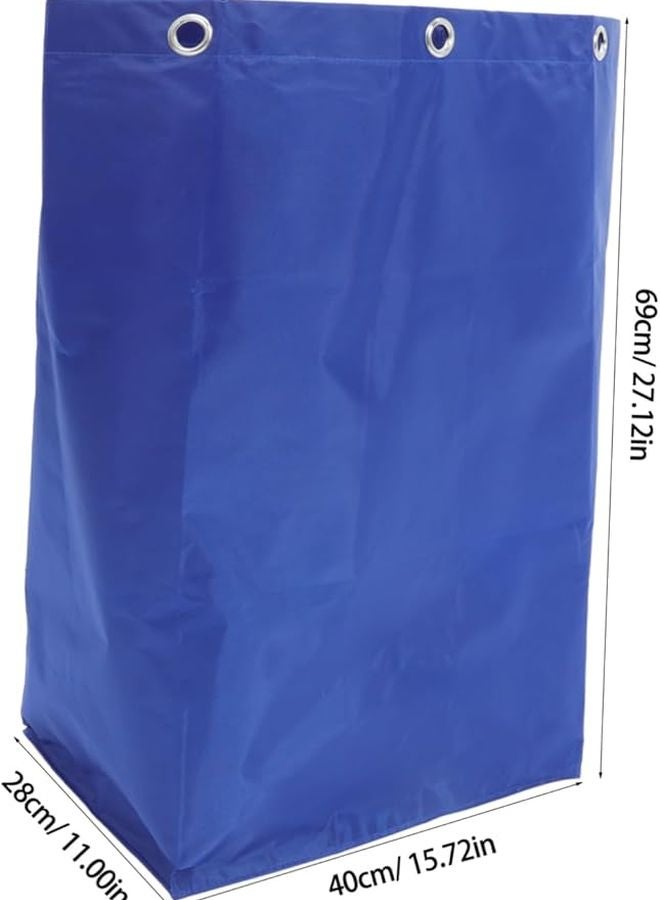 عربة تنظيف ثقيلة مع أكياس تنظيف مزودة بخطافات لجمع القمامة والأدوات - Image 3