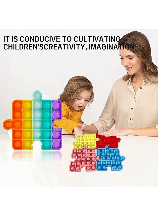 FunBlast FunBlast Puzzle Pop It Fidget Toy, Autism Special Needs Silicone Stress Reliever, Squeeze Sensory Toy  - Image 3